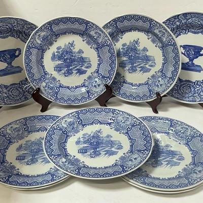 Spode The Blue Room Seasons & Warwick Vase China Plates