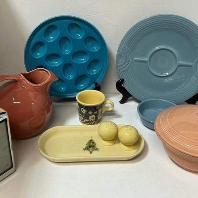 Fiesta Napkin Dispenser, Pitcher, Casserole, Egg Dish, Shakers, & More