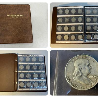 Complete Franklin Silver Half-Dollar Set (1948-1963) (35 Count) (MMC52)