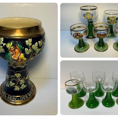 German Wine Glass Collection Inc 9.5 Inch Goblet 