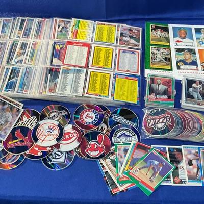 Baseball Trading Card sheets With MLB Stickers 
