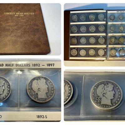 Barber Silver Half-Dollar Complete Set (1892-1915) (80 Count) (MMC88)