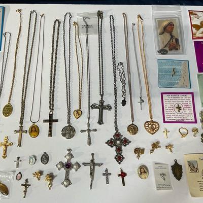 Religious Costume Jewelry Lot 