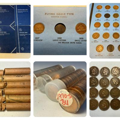 Cent Collection - Indian Head, Wheat, Lincoln (MMC89)