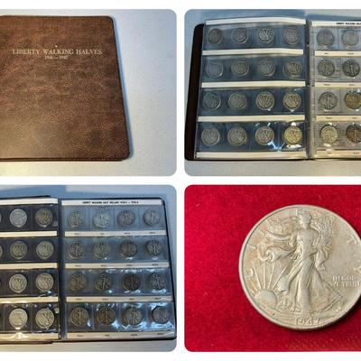 Walking Liberty Half-Dollar Set (1916-1947) (65 Count) (MMC53)