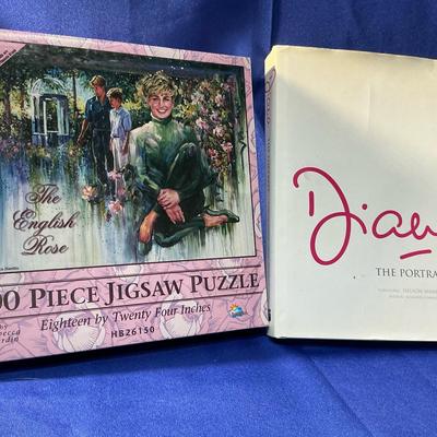 Princess Diana New 500pc Jigsaw Puzzle And Hardback Book