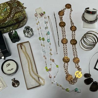 Costume Jewelry incl. Vera Bradley Jewelry Case