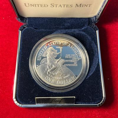 Smithsonian Institution 150th Anniversary Silver Dollar (MMC86)