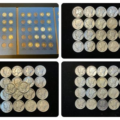 Mercury Silver Dimes (122 Count) (MMC44)