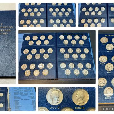 Complete 1932 - 1964 Washington Silver Quarter Collection (82 Count) (MMC49)