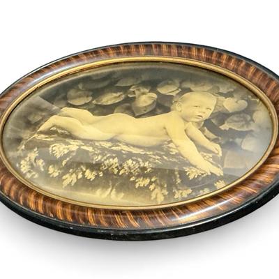 Antique Convex Baby Picture (23 x 17)