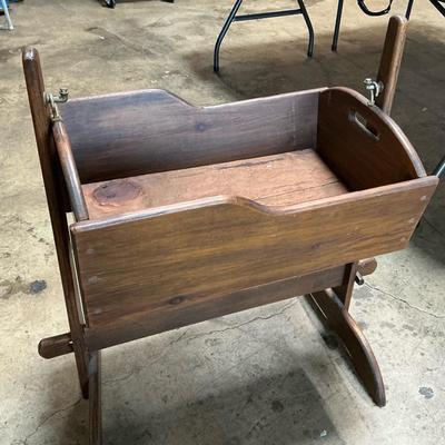 Small Vintage Doll Cradle 