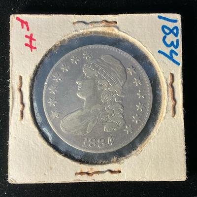 1834 Capped Bust Silver Half-Dollar (MMC57)