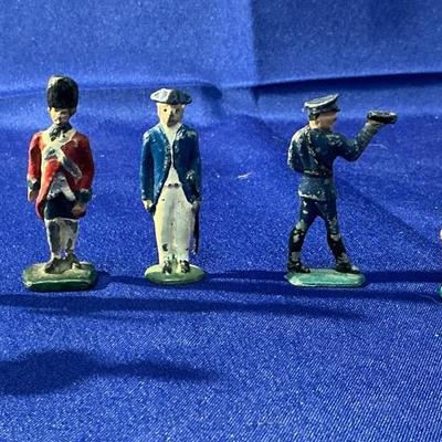 Vintage Lead Soldiers And Piggies 