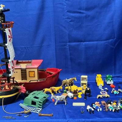 Play mobile Noahs Ark And Fisher Price Pirate Ship 