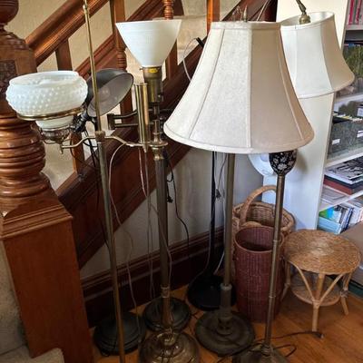 Sale Photo Thumbnail #8: lots of standing lamps