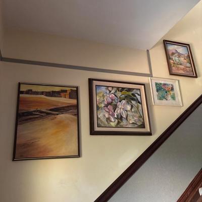 Sale Photo Thumbnail #6: Many pieces of art of all types of media