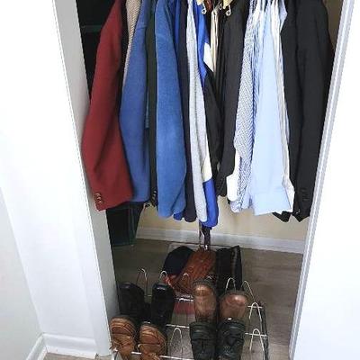 Men's Shoes, Clothing, Suits, Shoe Rack, Ties, Hats Scarves