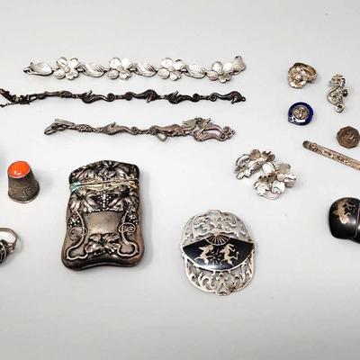.800 & Sterling Silver Vintage Pieces 