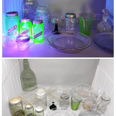 Glassware Featuring Uranium & Pyrex 