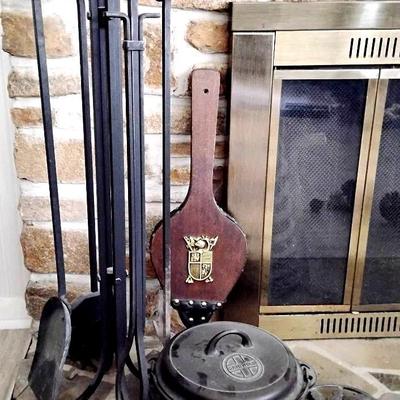 Fireplace Tools & Vintage Iron Pieces 