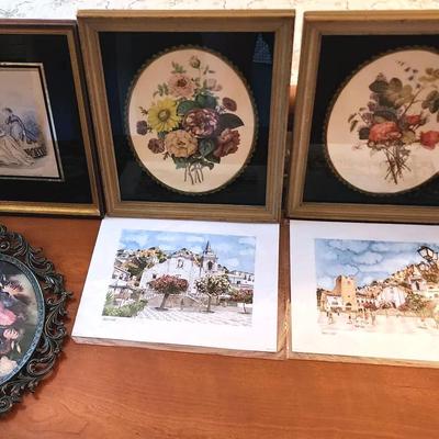 Italian Vintage Villa Prints, Framed Floral Prints, French Artwork And More!
