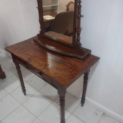 Desk/Table And Mirror 