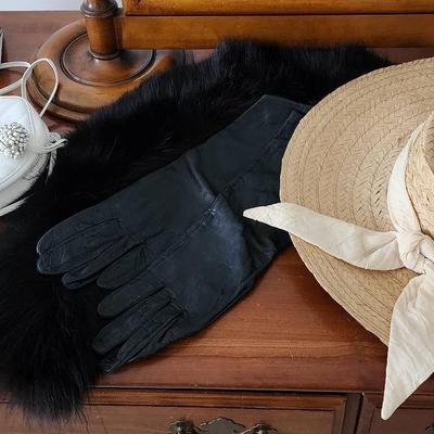 Vintage Ladies Purses, Clutches, Fur Lapel, Leather Gloves And More!