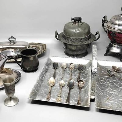 Vintage Silverplate, Aluminum & Pewter 