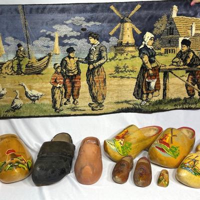 Handmade Clogs & Tapestry