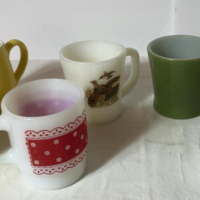 Vintage Fire King Mugs And More