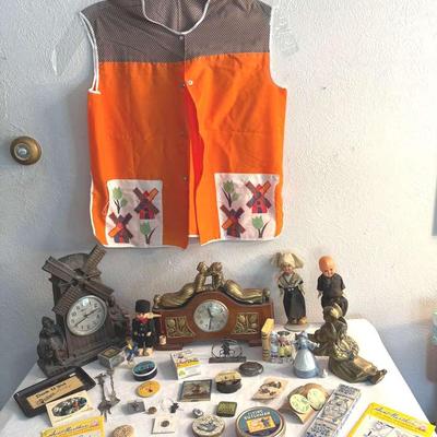Dutch Clocks, Bookends, Trinkets, & More