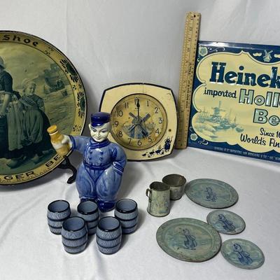 Vintage Herford Liquor Set with 6 Cups 