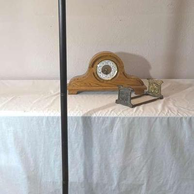 Stained Glass Floor Lamp & Table Clock