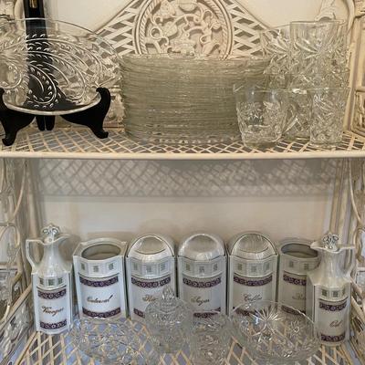 MCM Cut/Pressed glassware Starburst Design