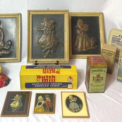 Vintage Dutch Mill Box & More!