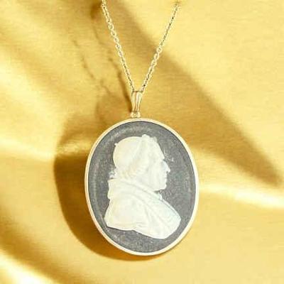 Antique basalt cameo brooch birmingham cardinal