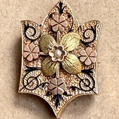 1870 victorian slide brooch