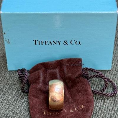 18k gold tiffany co gold band