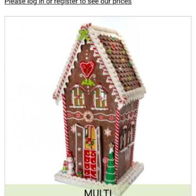 Sale Photo Thumbnail #52: Two of these 26” gingerbread houses led in box