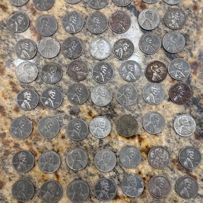 1943 Steel Lincoln Wheat Penny – WWII Emergency Issue – Choose Mint Mark (P, D, or S) 