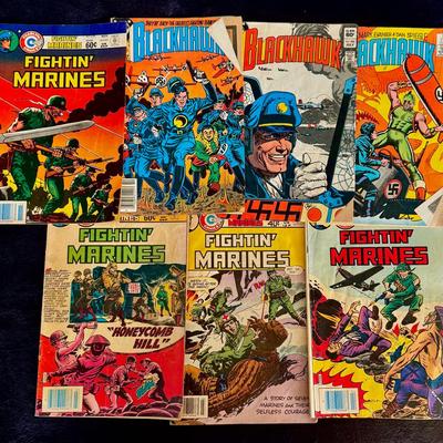 Heroes of War: Vintage Fightin’ Marines & Blackhawk Comic Lot