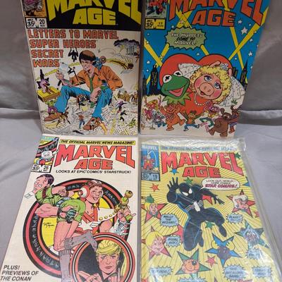 Marvel Age Magazine Lot – Issues #17, 19, 20, 26 (1984–1985)