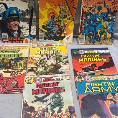 ???????? Vintage War Comics Lot – Blackhawk + Fightin’ Series (9 Issues)