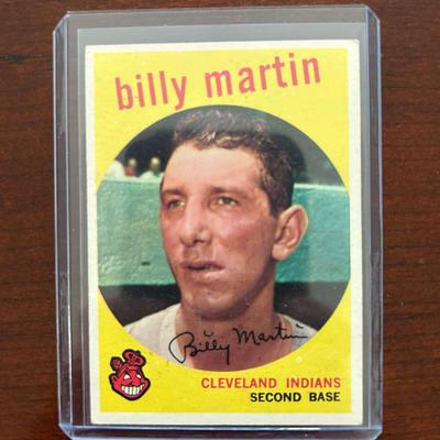 1959 Topps Baseball Card. Billy Martin #295