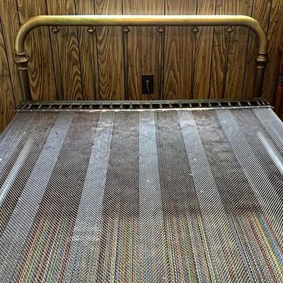 Vintage Brass Bed with Mesh Springs, Double Size
