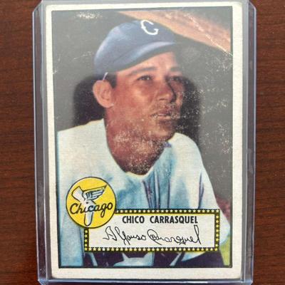 1952 Topps Baseball Card. Chico Carrasquel - Chicago White Sox #251