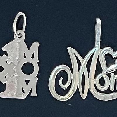 14K Yellow Gold “Mom” Charms (2)