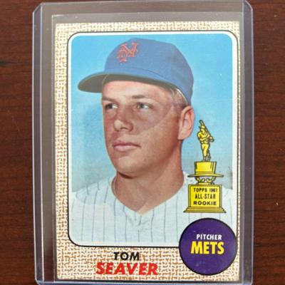 1968 Topps All Star Rookie Baseball Card. Tom Seaver #45