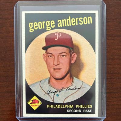 1959 Topps Baseball Card. George Anderson #338
